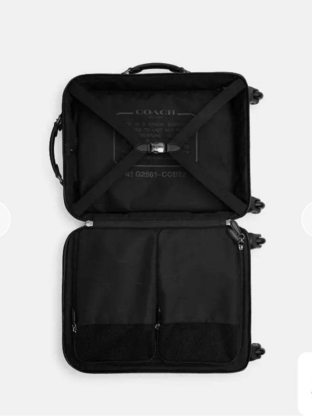 Coach Gray and Black Signature Carry-On Spinner - Picture 12 of 13